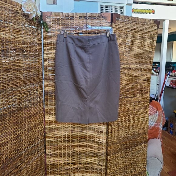 Pendleton Virgin Wool Pencil Skirt Lined Gray Back Zip Sz 10 USA Made - Picture 4 of 5